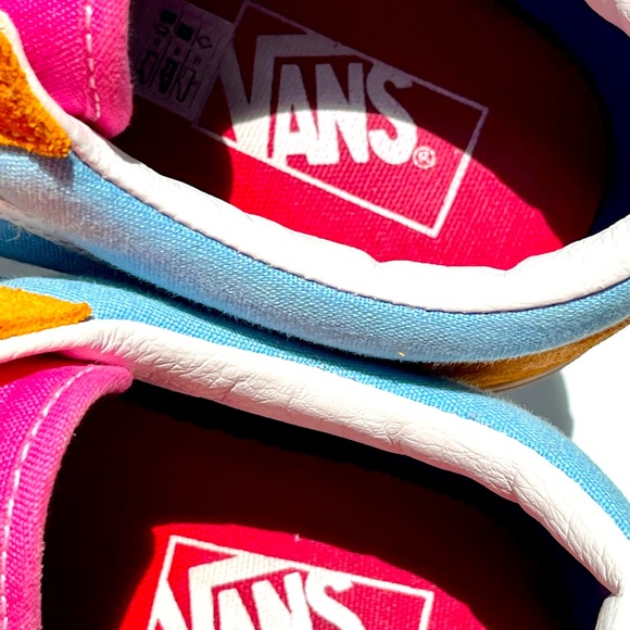 Vans Multicolor Sneakers - Blue, Green, Orange, Pink - Picture 7 of 9